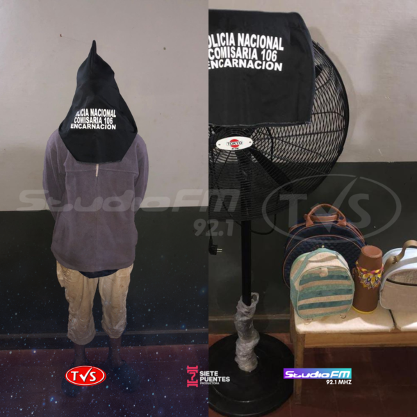 CAPTURAN A UN INDIVIDUO EN PROSECUSIÓN A UN HEHO DE HURTO EN EL BARRIO SAN PEDRO DE ENCARNACIÓN - TVS