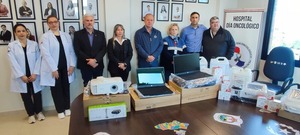 Hospital Día Oncológico recibe reactivos para análisis clínicos