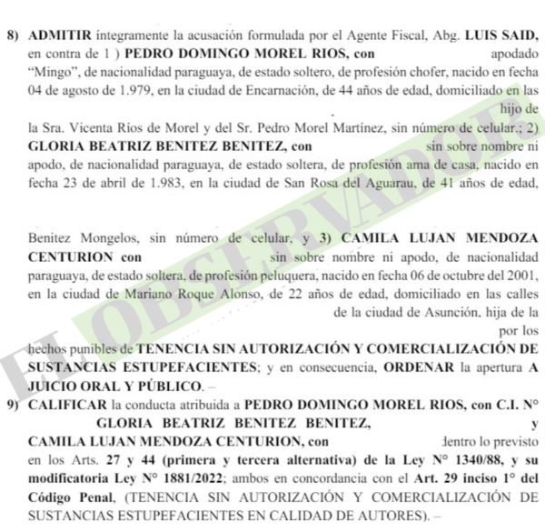 Enjuiciarán a los responsables del “supermercado” de drogas que operaba en Loma Pytá