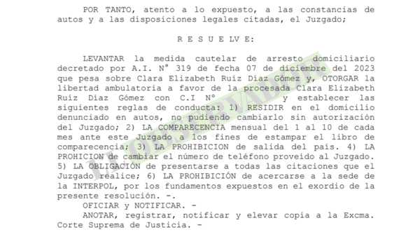 Otorgan libertad ambulatoria a agente policial presuntamente implicada en adulteración de datos de Interpol