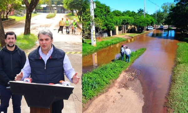 Inicia obras de infraestructura pluvial en el Barrio Azucena de Coronel Oviedo - Noticiero Paraguay