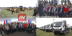 COMENZARÁN CON LOGÍSTICA DE TRABAJOS TRAS LA RECEPCIÓN DE NUEVAS MÁQUINAS VIALES - Itapúa Noticias