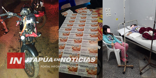 VENDEN ADHESIÓN PARA AYUDAR CON GASTOS A NIÑAS ATROPELLADAS POR UNA MOTOCICLETA. - Itapúa Noticias
