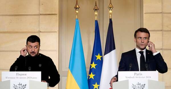 La Nación / Macron y Zelenski analizan las necesidades de Ucrania