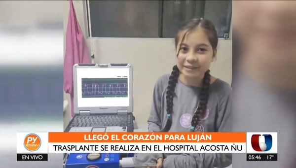 Tras 5 meses conectada a un corazón artificial, apareció un ángel donante para Luján - Unicanal
