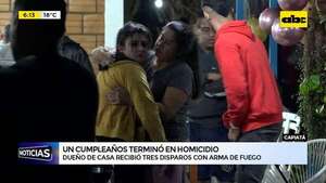 Capiatá: Un cumpleaños terminó en homicidio   - ABC Noticias - ABC Color