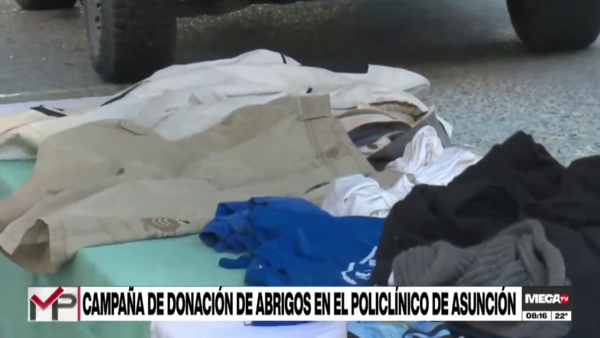 Campaña de donación de ropas de invierno en el Policlínico Municipal de Asunción - Megacadena - Diario Digital