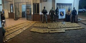 Incautan en Amambay casi 500 kilos de marihuana transportada en una camioneta