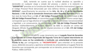 Pavo Real: Procesado pide nulidad absoluta de actuaciones de juzgado por incompetencia 