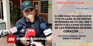 NIÑO SUFRIÓ UNA CRISIS ASMÁTICA Y SE ENCUENTRA EN TERAPIA PEDIÁTRICA - Itapúa Noticias