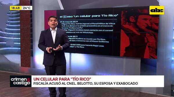 El Caso: ‘’Un celular para Tío Rico’' - Crimen y castigo - ABC Color