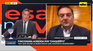 Funcionaria agredida por ‘’Chaqueñito’': jueza dictó orden de alejamiento contra senador  - Mesa de Periodistas - ABC Color