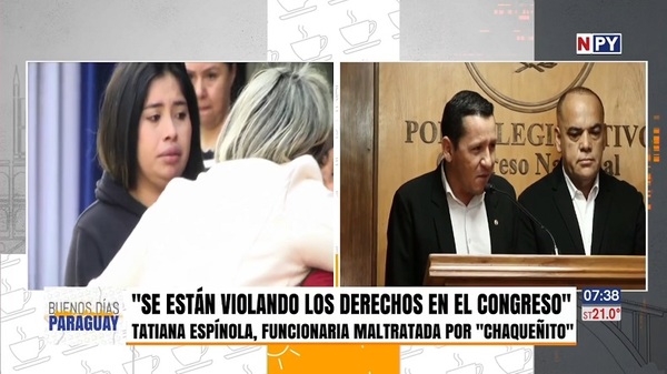 Funcionaria agredida por Chaqueñito lamenta la impunidad concedida por el Senado - Noticias Paraguay