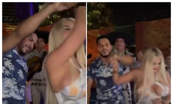 (VIDEO) Barbie paraguaya pillada en su cumple bailando con Carlos Portillo