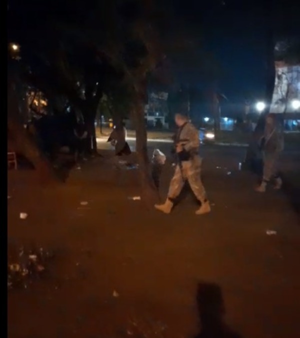 Despejan de adictos paseo central