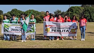 Inauguración del Campeonato Oficial de la Liga Alto Verá de Fútbol en Homenaje a "Don Agustín Konrad"