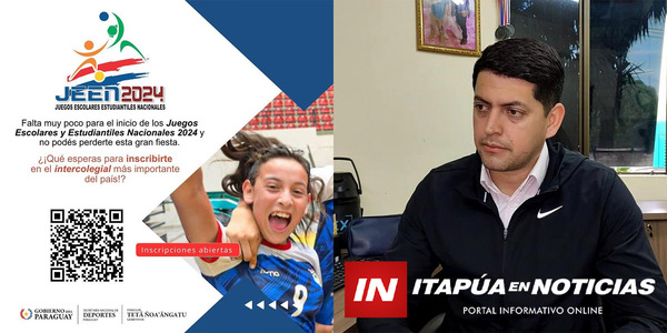 INVITAN A INSCRIBIRSE PARA LOS JUEGOS JEEN 2024 EN ITAPÚA - Itapúa Noticias