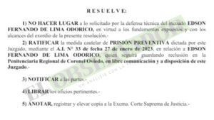 Supuesto lavador del Clan Odorico permanecerá bajo prisión preventiva