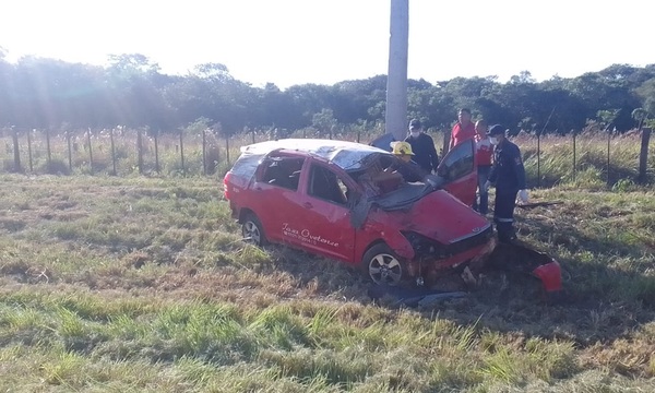 Trágico accidente rutero en la Ruta PY 08 deja una víctima fatal y un herido grave - OviedoPress