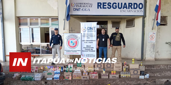 INCAUTAN VEHÍCULO CON MERCADERÍAS DE CONTRABANDO EN CRUCE TROCIUK - Itapúa Noticias