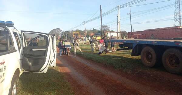 Diario HOY | Liberan franja de dominio ocupada por maquinarias en Minga Guazú
