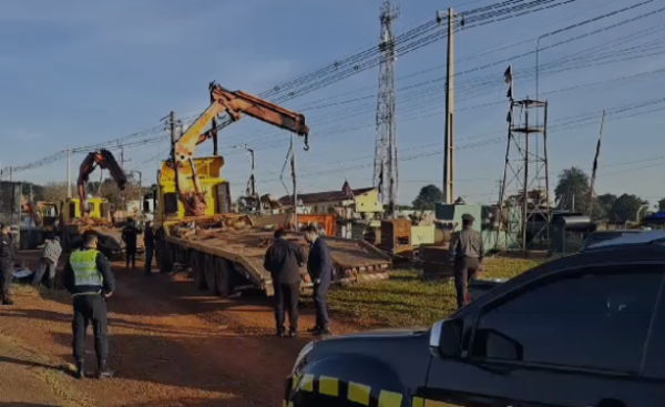 Patrulla Caminera despejó su franja de dominio en Minga Guazú