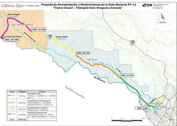 Finalmente avanzan las obras en la ruta PY12 - Noticias del Chaco - ABC Color