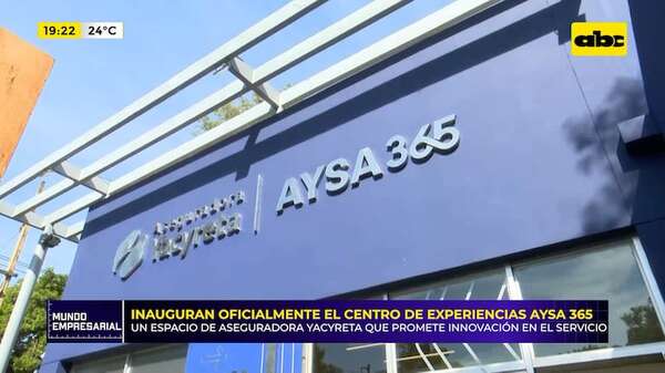 Video: inauguran oficialmente el centro de experiencias AYSA 365 - Mundo empresarial - ABC Color
