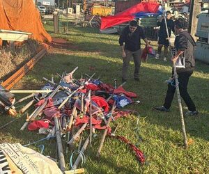 Despejaron un espacio de dominio del MOPC que era ocupado por maquinas abandonadas en Km 24 – Diario TNPRESS
