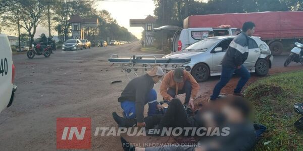 CONDUCTOR ALCOHOLIZADO PROTAGONIZÓ SINIESTRO VIAL EN BELLA VISTA - Itapúa Noticias