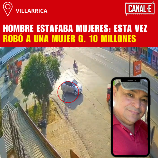 HOMBRE ESTAFABA MUJERES: ESTA VEZ ROBÓ A UNA MUJER G. 10 MILLONES