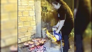 Perfumó el humo de asado para no molestar a su vecina