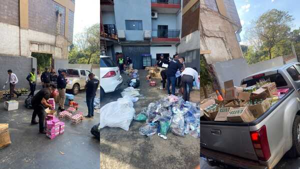Incautan productos por casi Gs. 100 millones en comercio en Encarnación