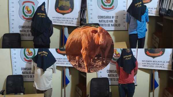 Asado suspendido: Detienen a cuatro hombres y recuperan vacuno hurtado en Natalio
