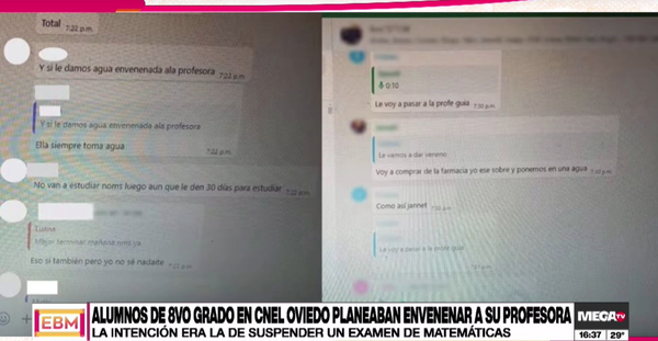 Suspenden a alumnos que planeaban envenenar a su profesora de matemáticas para no rendir un examen - Megacadena - Diario Digital