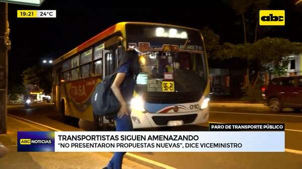 Paro de transportistas sigue vigente: Gobierno no logra un acuerdo - ABC Noticias - ABC Color