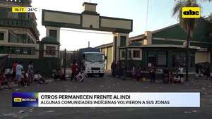 Video: indígenas vuelven a sus comunidades, pero otros seguirán frente al INDI - ABC Noticias - ABC Color
