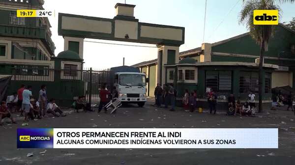 Video: indígenas vuelven a sus comunidades, pero otros seguirán frente al INDI - ABC Noticias - ABC Color