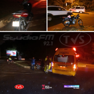 COLISIÓN EN LA RUTA PY06 INVOLUCRA A MOTOCICLETAS Y DEJA UNA PERSONA HERIDA - TVS