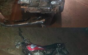 Motociclista muere tras estrellarse contra automóvil