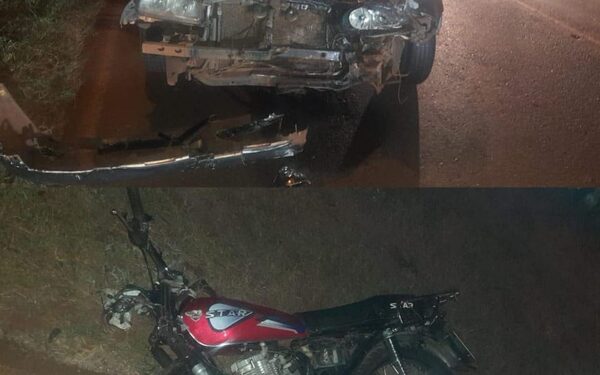 Motociclista muere tras estrellarse contra automóvil