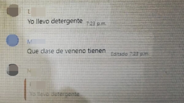 “Llevana veneno para ratas”, dijo estudiante