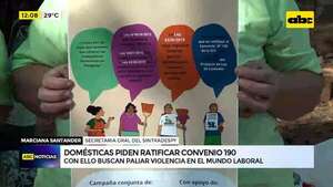 Video: Trabajadoras domésticas piden ratificar convenio 190 - ABC Noticias - ABC Color