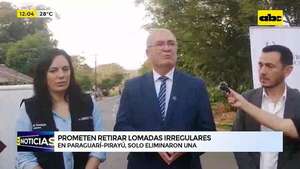 Video: Prometen retirar lomadas irregulares - ABC Noticias - ABC Color