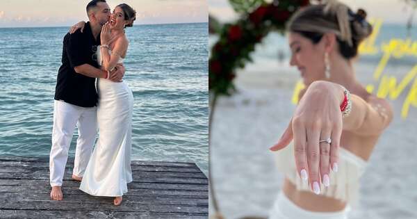 La Nación / ¡Rumbo al altar! Betha Borba se comprometió en Cancún