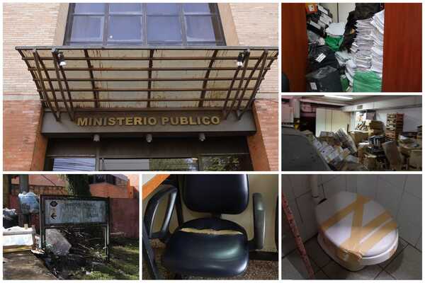 Lamentable estado de Fiscalía de Villarrica: no hay resma de hojas, tinta para imprimir, oficinas y baños sucios y clausurados