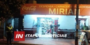 ASALTANTE PERPETRÓ ROBO EN DESPENSA DE CAMBYRETÁ - Itapúa Noticias