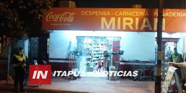 ASALTANTE PERPETRÓ ROBO EN DESPENSA DE CAMBYRETÁ - Itapúa Noticias