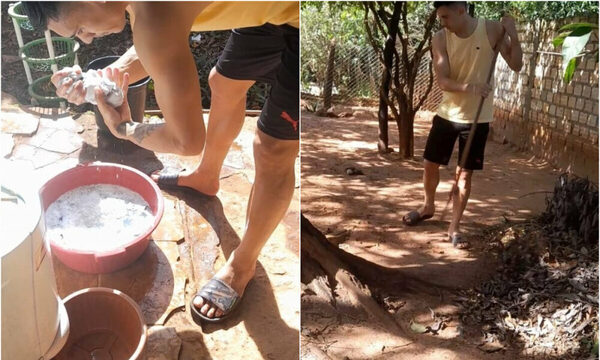 ¡Mamá primero! El jugador de Olimpia que sigue trabajando en sus vacaciones