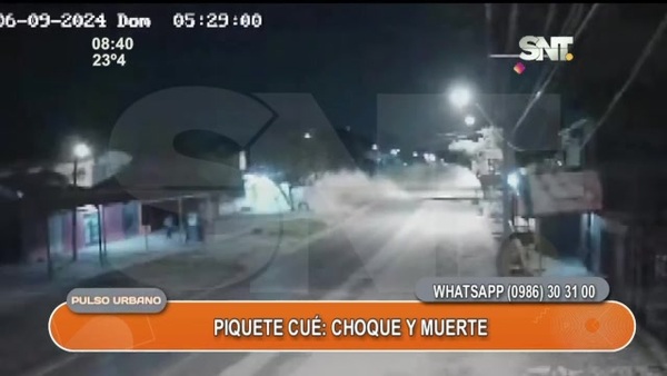 Accidente vehicular provoca muerte en Piquete Cué - SNT